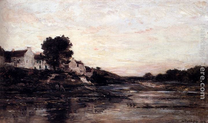 Charles-Francois Daubigny Village Au Bord De L'Oise